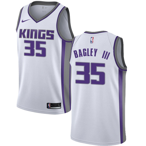 Youth Marvin Bagley III Swingman White Nike Jersey: NBA Sacramento Kings #35 Association Edition